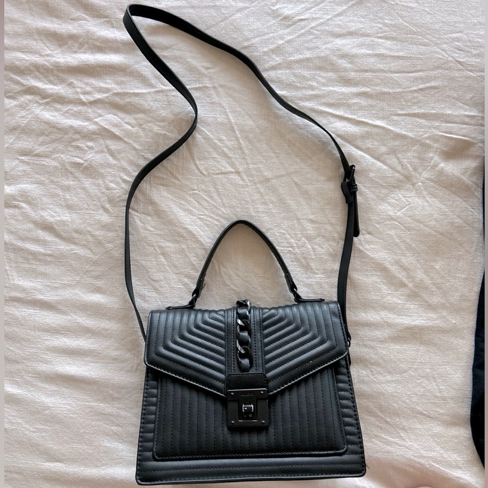 Black Aldo Crossbody Handbag Purse